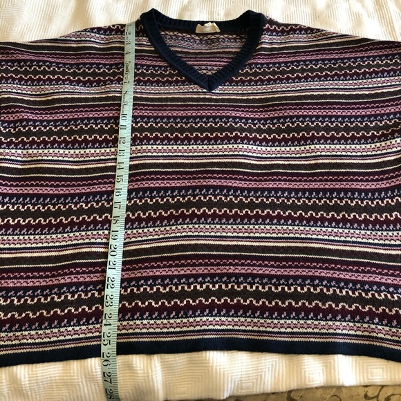 Freshman Forever Blue & Pink Sweater Poncho - Picture 6 of 7